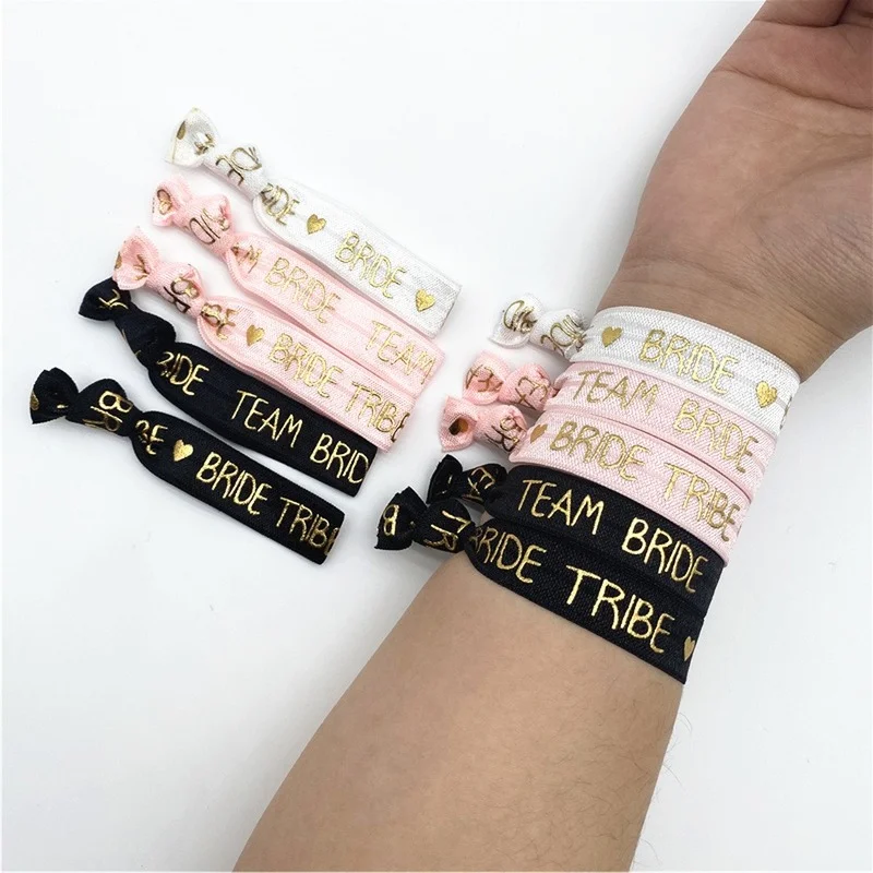 wristband Bride Tribe 'Rose Gold' Hen Party Wristbands ~ Bracelets accessories 