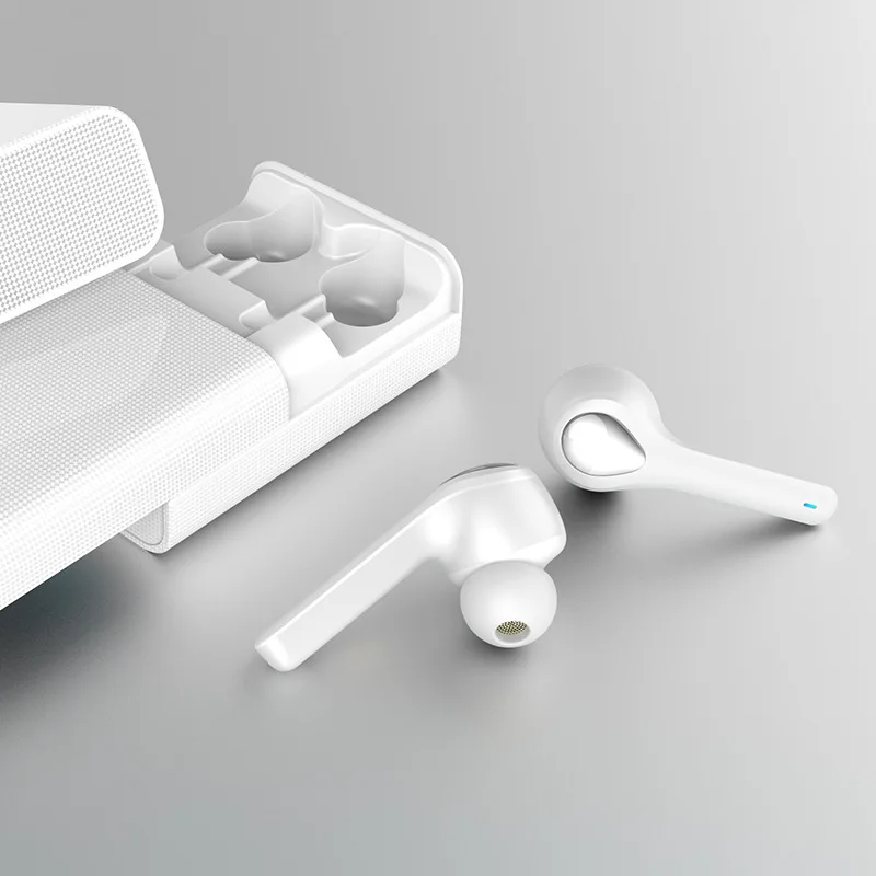 Double Rail Slide Design Headphone Noise Cancling Waterproof Dustproof Earbuds Smart Touch Mini Wireless Bluetooth Earphone 5.0
