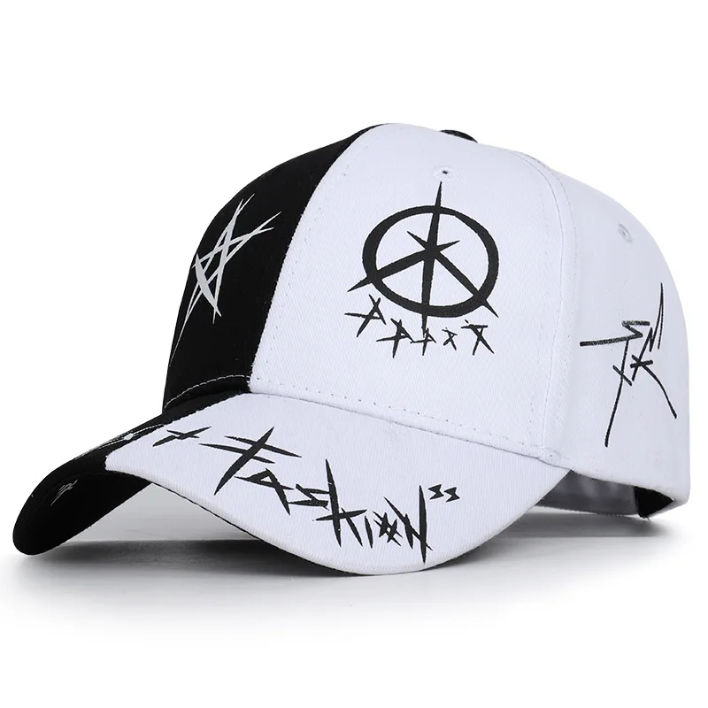 

2019 Go And Color Matching Pentagram For Graffiti Baseball Cap Student Young The Spring Summer Sun Hat