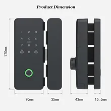 

TTLOCK Bluetooth Door Lock Wifi LOCK Unlock Remotely Swing Sliding Glass Door Lock Wooden Door Lock Passage Mode Dynamic Code