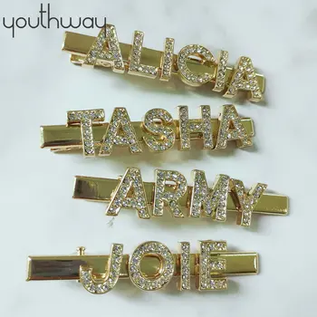 

Custom personalized words Hair Clips Barrettes Pins A tony clip emblazoned with your favorite name for women girls