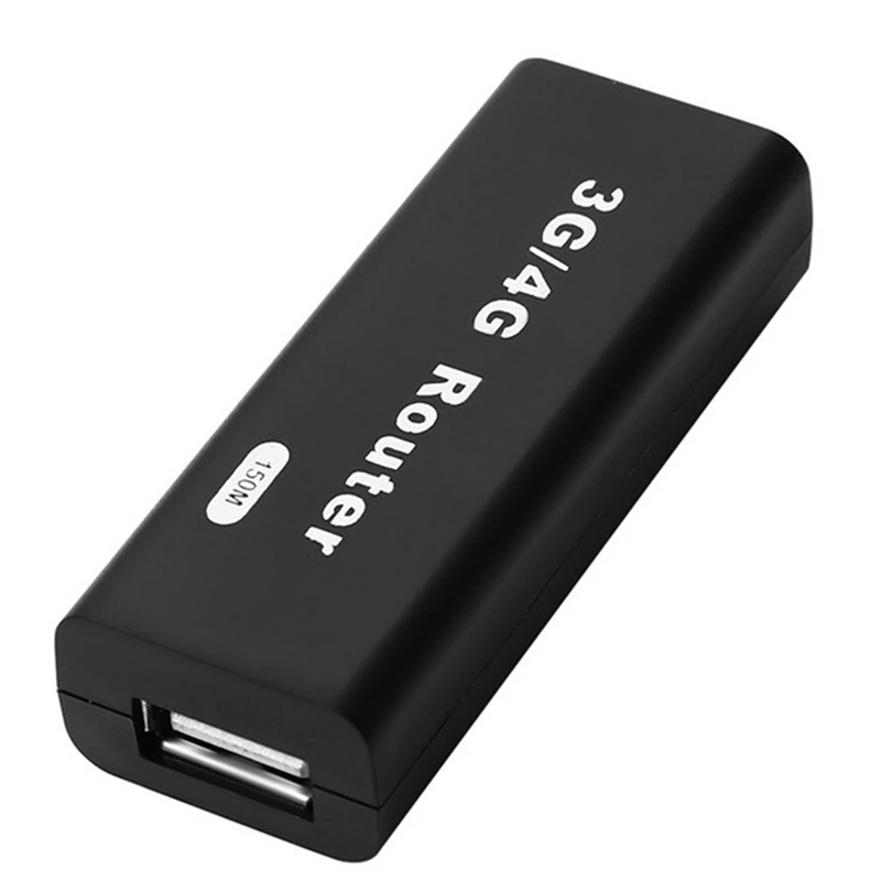 Black Mini 3G/4G Wifi Wlan Hotspot Ap Client 150Mbps Rj45 Usb Network Wireless Router For Ios Android Mobile Phone Tablet Pc - Цвет: Black