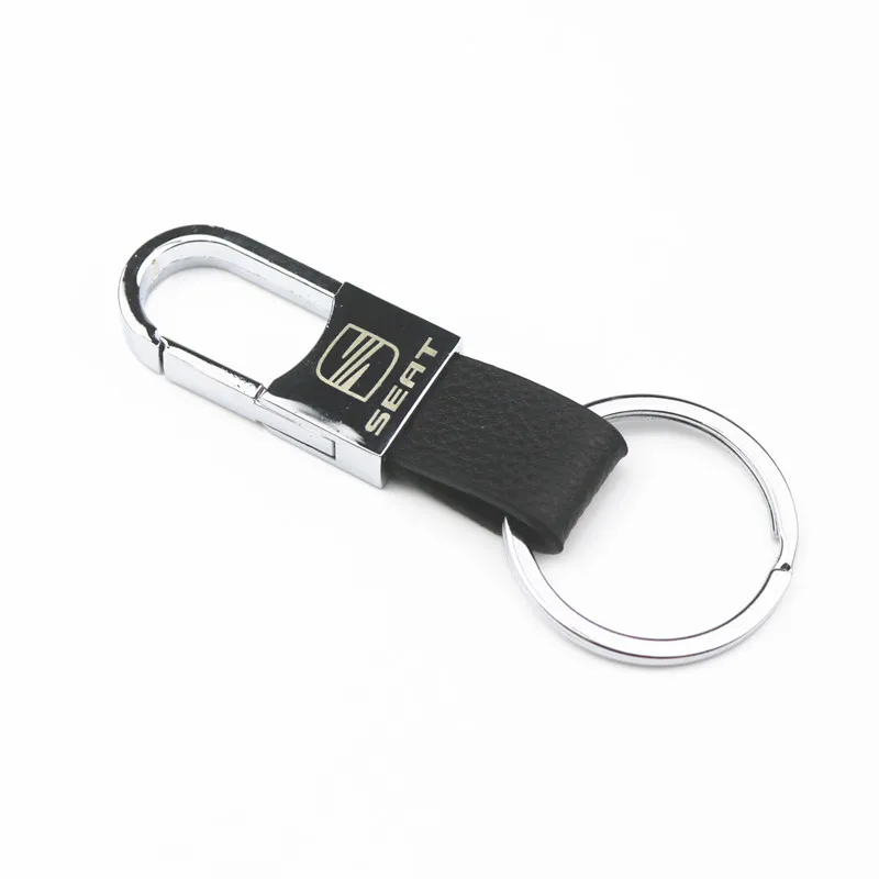 

Car Keychain Metal Key Holder Logo Car Fashion For Seat leon ibiza Alhambra lada niva kalina priora Chain Ring Accessories