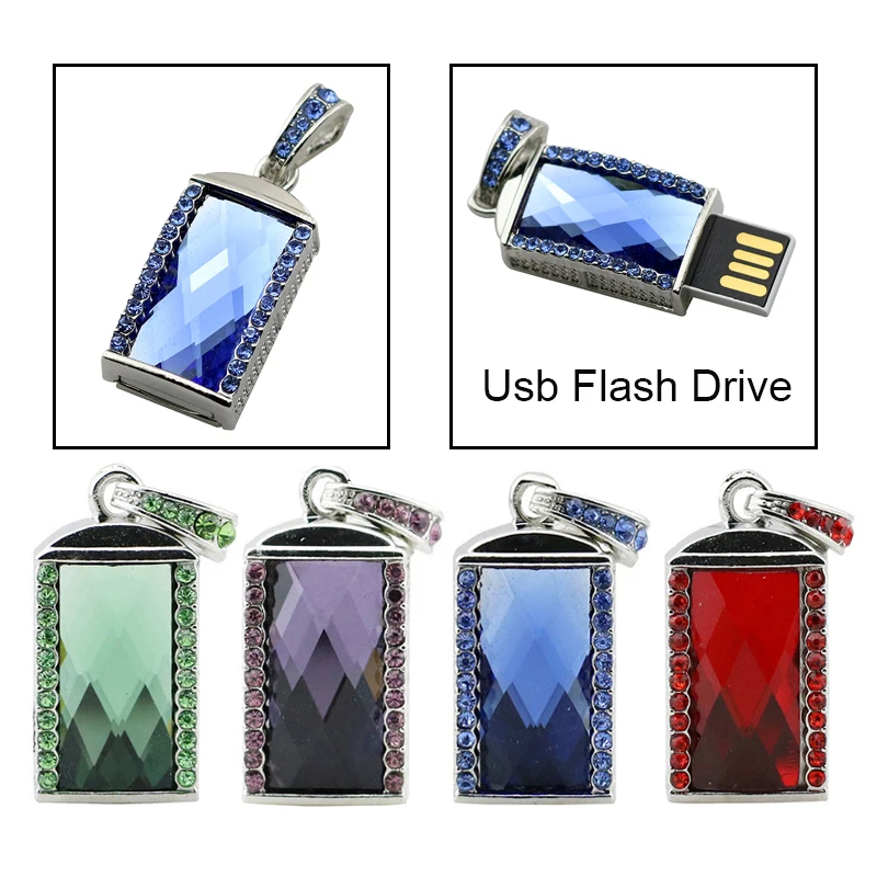 Новейшая флешка, USB флеш-накопитель, u-диск, флеш-накопитель, 32 ГБ, 16 ГБ, 8 ГБ, 4 Гб, Алмазное ожерелье, карта памяти, флеш-карта, подарок для девочки