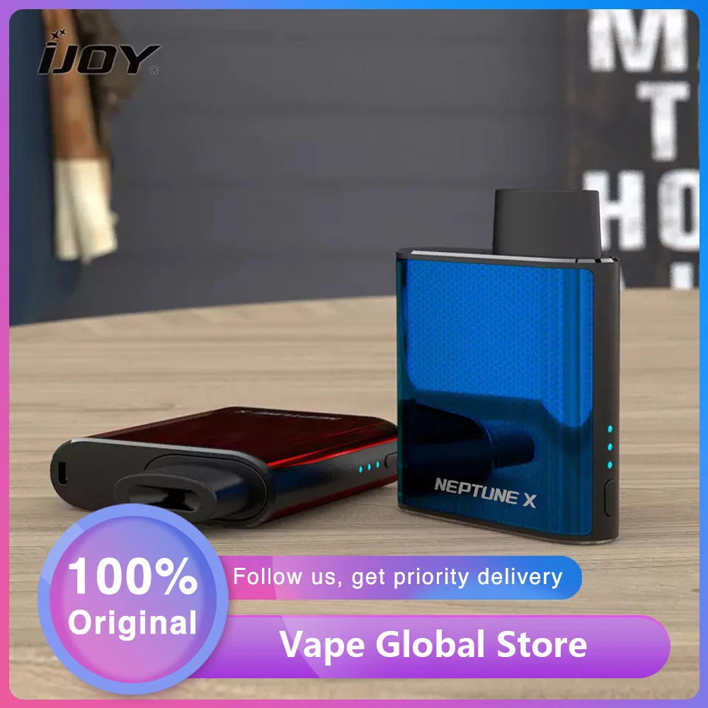 Оригинальный комплект IJOY Neptune X VV Pod 650 мАч аккумулятор и 1 8 мл 1.0ohm катушка 14 Вт