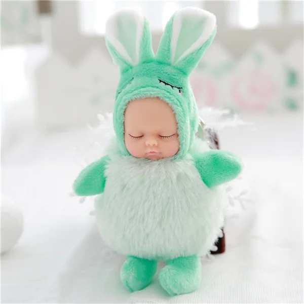 NO.7 Подлинная Оригинальная кукла-реборн bebe 11 см, брелок, мягкий силиконовый реборн для малышей, игрушки для малышей, плюшевый Рождественский подарок - Цвет: NO.7