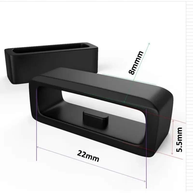 Rubber Replacement Watch Strap Band Keeper Loop Security Holder Retainer 20/22/26MM Special Fasten Ring For Garmin Fenix6x/6s