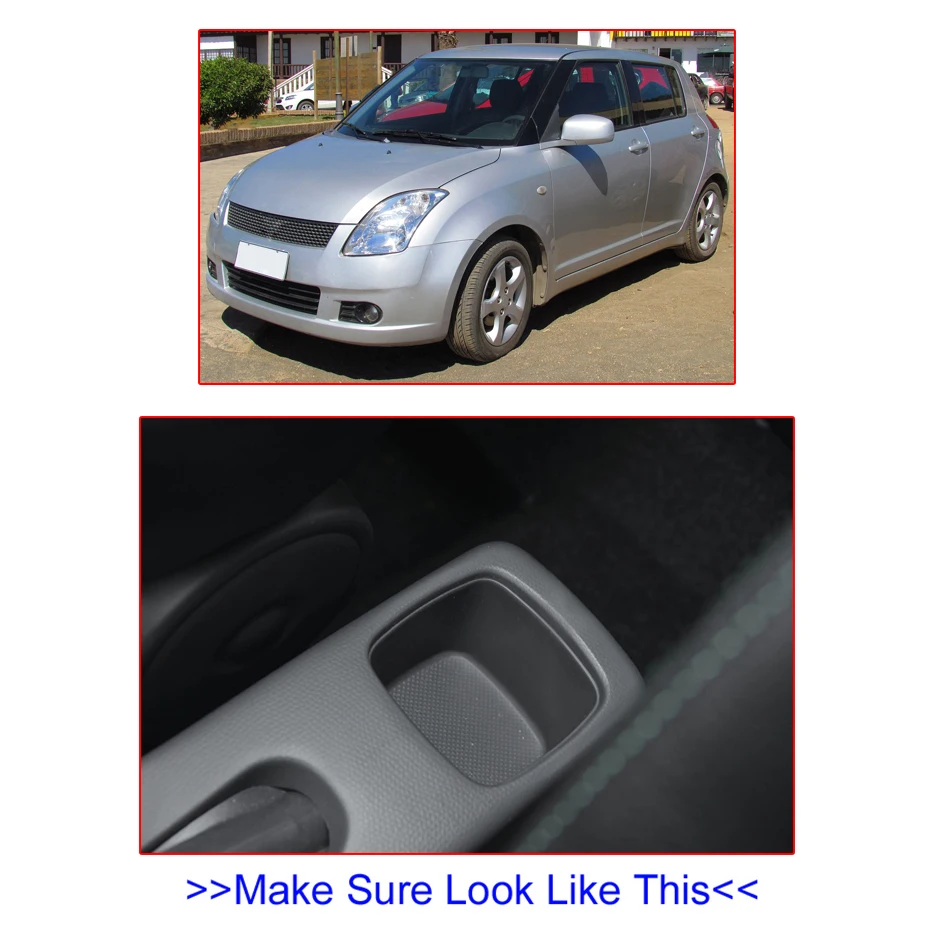Для Suzuki Swift 2006 2007 2008 2009 коробка для хранения в центральной консоли кожаный двойной Слои 2005- подлокотник Подлокотник лоток