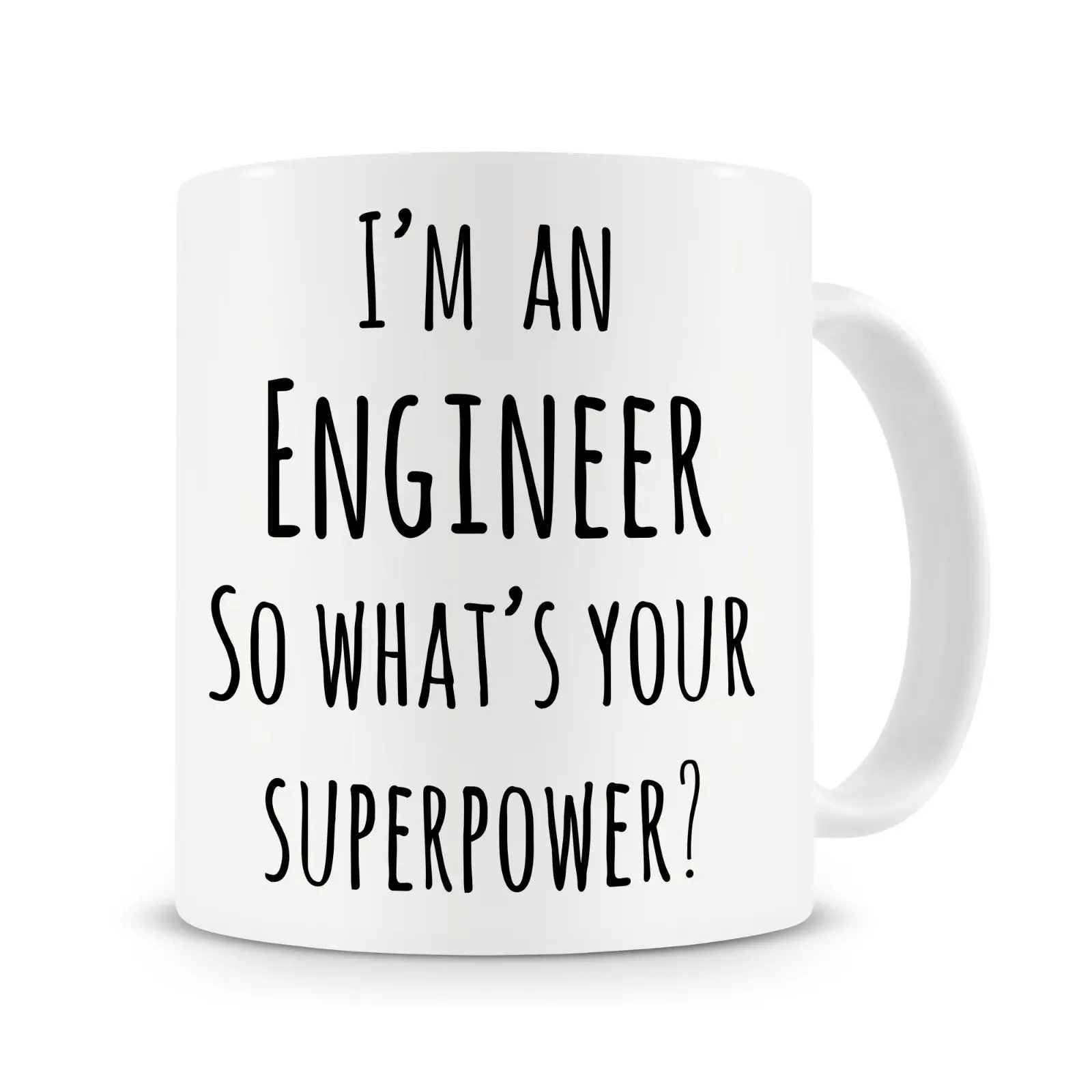 

I'm An Engineer.. Superpower Mug, Funny Coffee Mug Cup with Stirring Spoon Engineer's Gift, Gift for Him