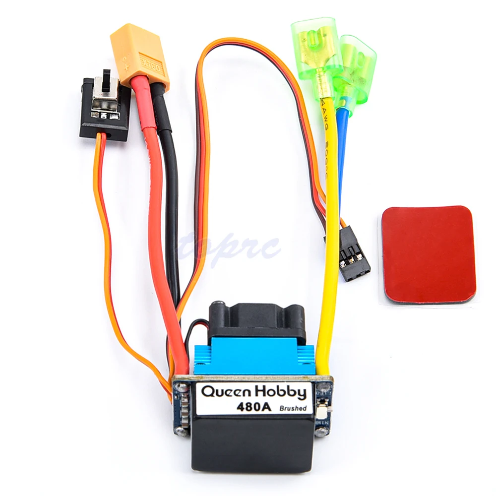 Новый электронный регулятор скорости 480A Brushed ESC BEC выход 5 В/3A для