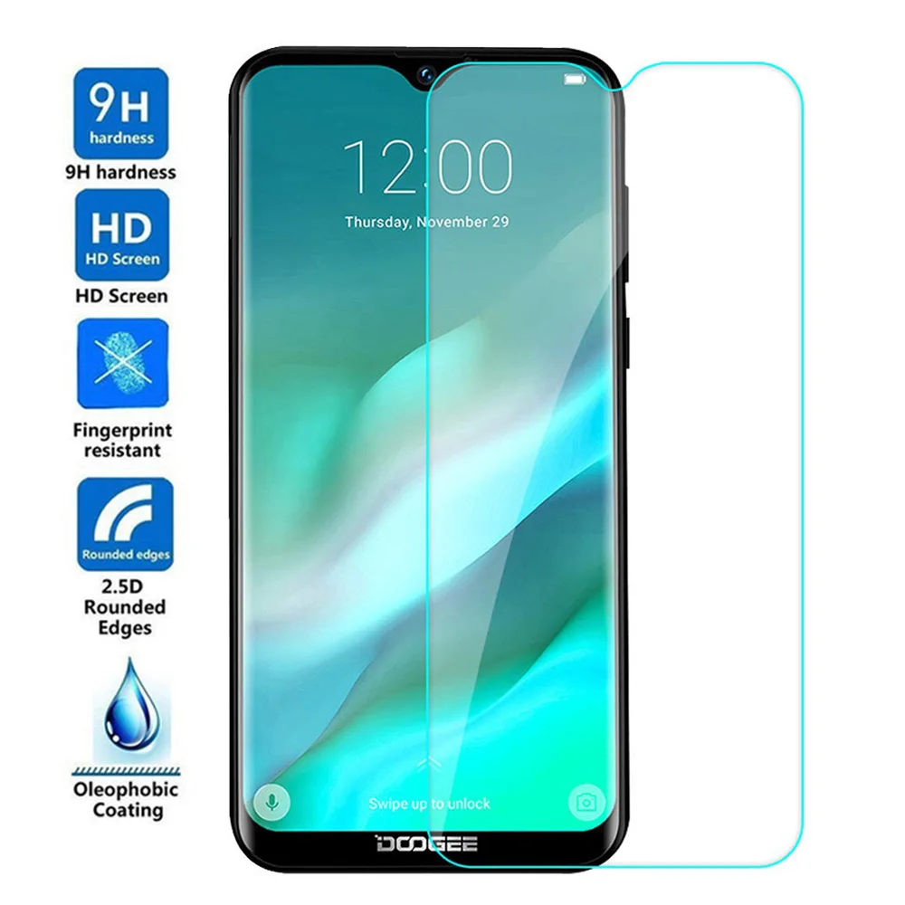 

9H 2.5D Protective Tempered Glass For Doogee Y8 Y8C N20 S60 HD Screen Protector Film Glass For Doogee Y9 Plus Protective film