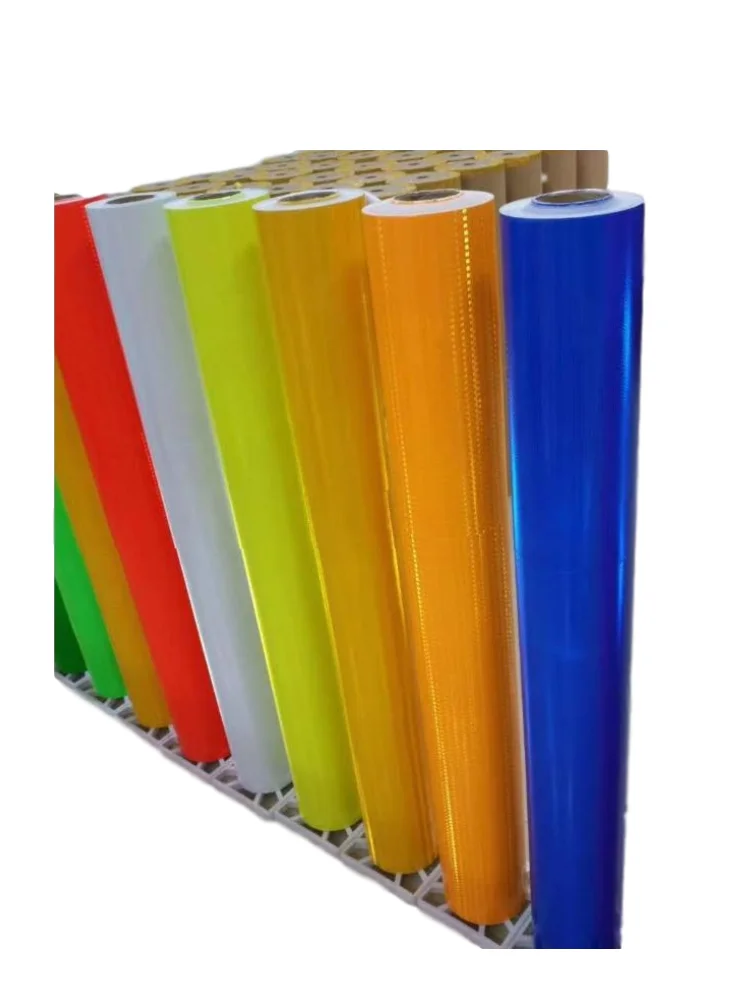 

0.91M,1.05M,1.22M,1.35M,1.52M Width Night Reflective Sheeting PVC Warning Printable Light Box Cloth Warning Stickers