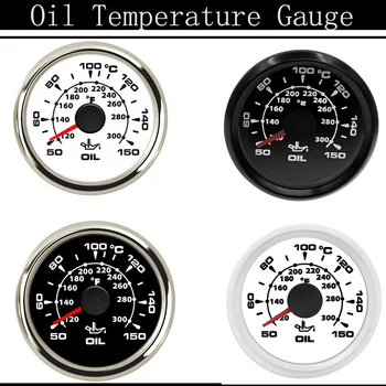 

8 Colors LED Boat Car Oil Temperature Gauge 50~150 Celsius waterproof Oil Temp Gauge Digital temperature gauges meter for Auto