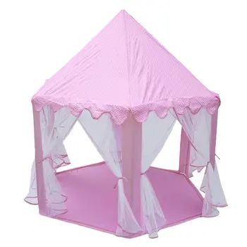 

Princess Castle Tent Large Space Children Play Tent for Kids Indoor & Outdoor Pink Playhouse Perfect Gift for Kids tent children