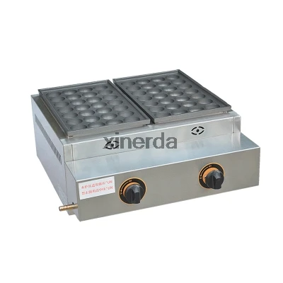 FY-55.R Gas type 2 pan Takoyaki maker fish ball grill 220V or 110V available