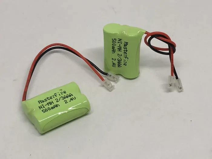 Аккумулятор MasterFire ni-mh 2/3AAA 2,4 V 500mAh ni-mh 2/3 AAA с вилками для радиоуправляемых игрушек, беспроводной телефон