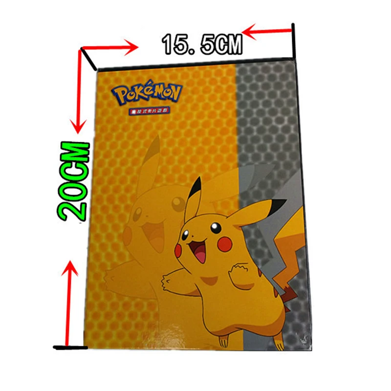 Твердый переплет коллекция Pokemon Cards альбом книга Пикачу Топ загруженный список Игральный держатель Альбом игрушки карты сбор для новизны подарок