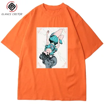 

JoJo's Bizarre Adventure Streetwear T-Shirt Summer Fashion Harajuku Tshirt Man and Women T-shirt Summer Print Anime Tees