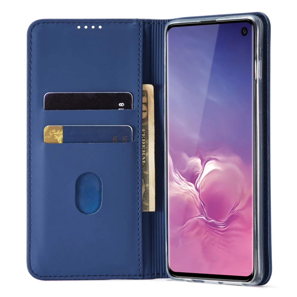 LLZ. COQUE кошелек полный чехол для samsung Note10 Plus S10 S10e чехол для Galaxy A50 A70 M10 Кожаный противоударный магнитный держатель для карт