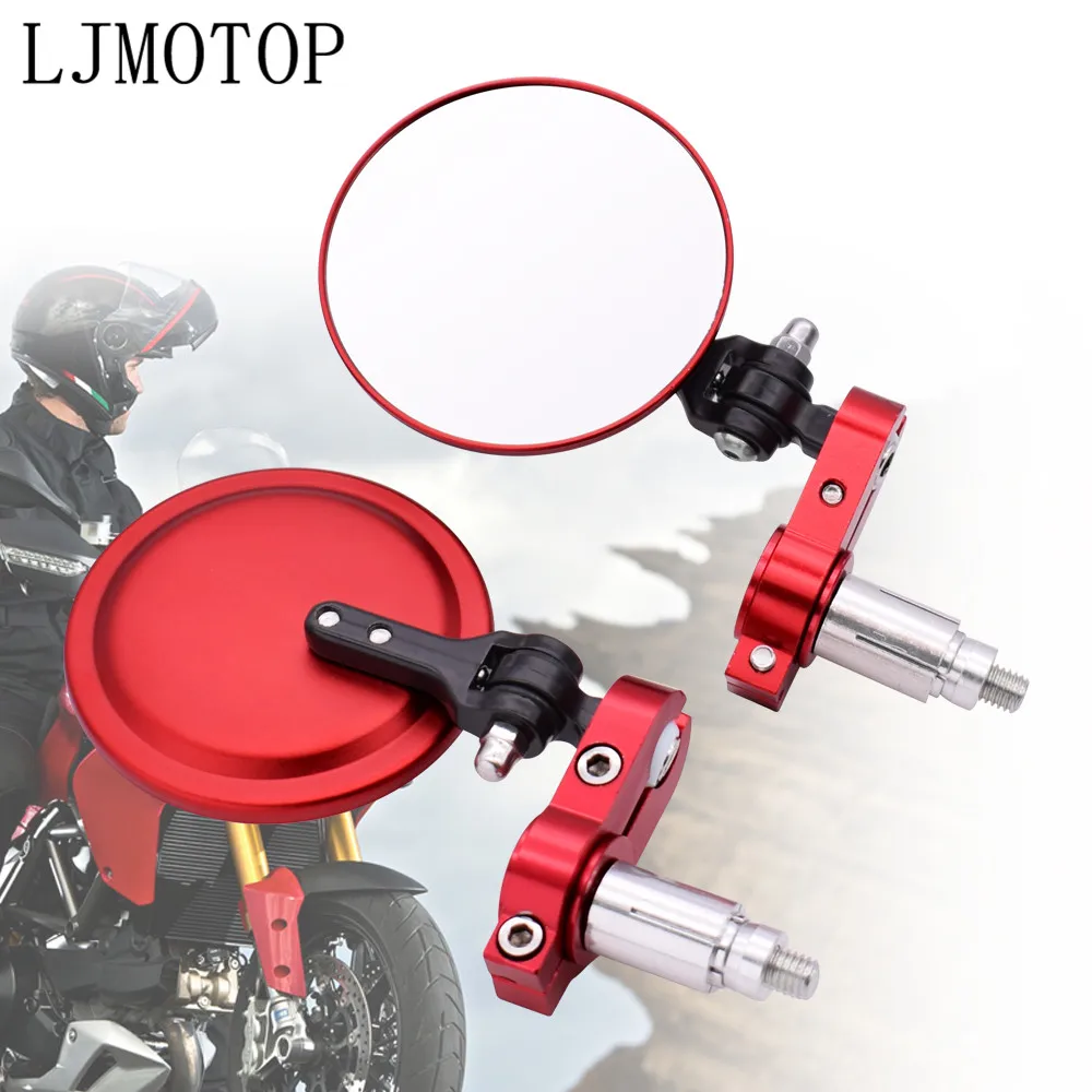 Новинка для KAWASAKI W800 кафе ZRX1100 ZRX1100 ZX1100 ZX7R ZX9 7/" 22 мм Универсальный мотоцикл заднего вида зеркала Ручка Бар Конец