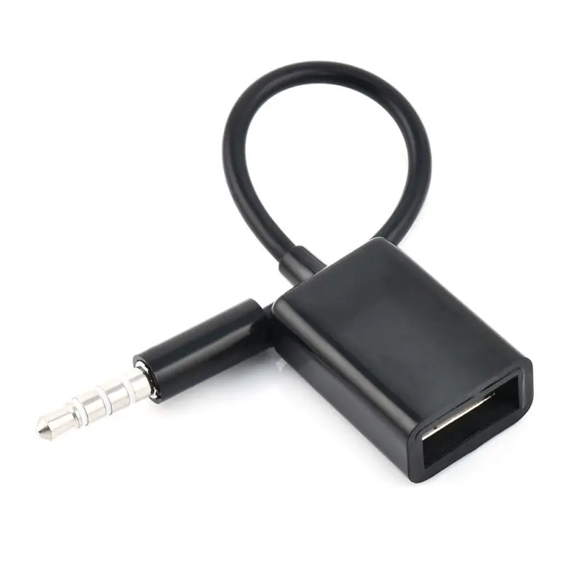 Аудиоразъем AUX для автомобиля прочная портативная аудиовилка USB 2 0 3 5 мм|Кабели