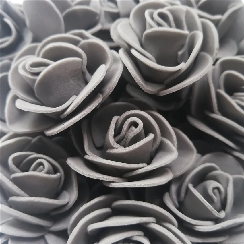 200pcs Rose Grey Подарок на день Святого Валентина, 25/38 см романтическая искусственная Роза с мишкой Тедди для свадьбы подружки Юбилей подарок с возможностью креативного самостоятельного выбора между настоящей - Цвет: 200pcs Rose Grey