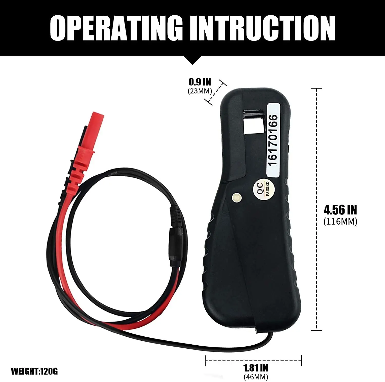 BT-705A Pickup Lead Accessory for Digital Multimeter, Signal Pick Up Adapter Used for Automotive Meter with Frequency 10-400Hz