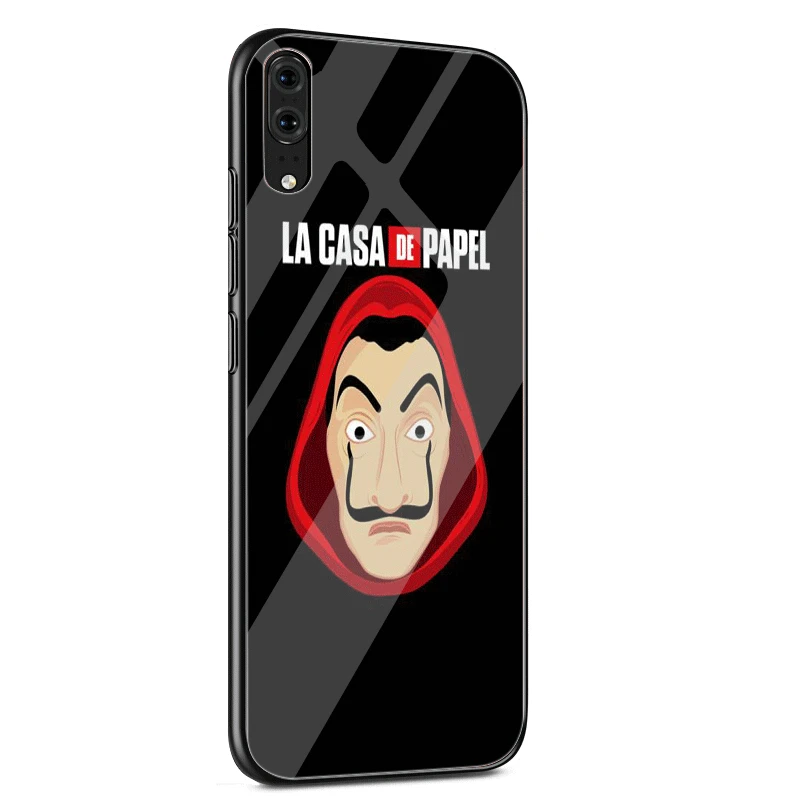 ТПУ стеклянный чехол для телефона huawei mate Honor 8X9 10 7A 20 P30 P20 P10 Lite Pro P Smart Cover ТВ серии деньги Heist дом бумаги