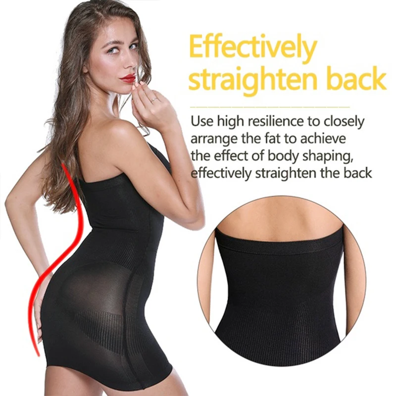 Women Seamless Slimming Body Shaper Dress Tube Control Slips Body