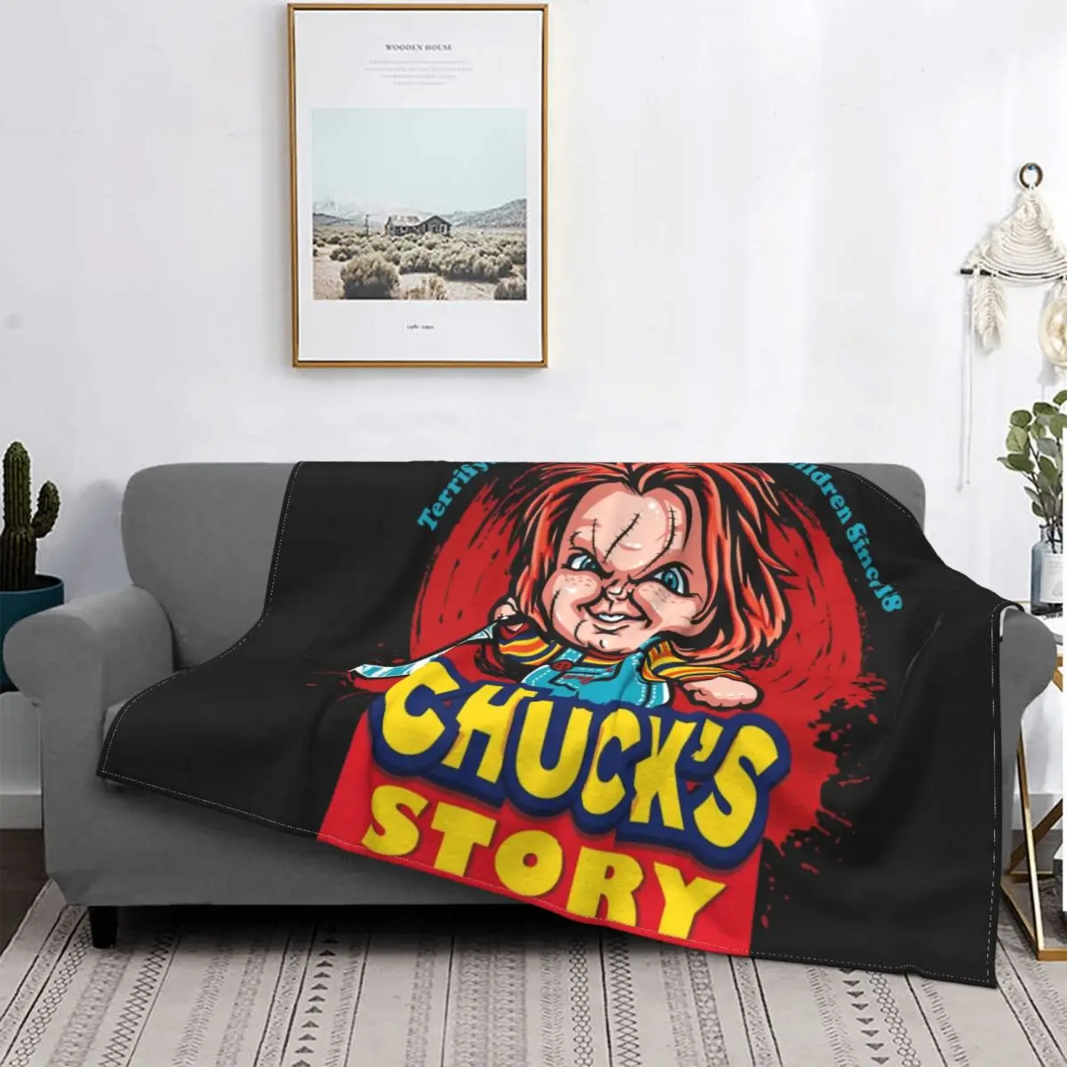 

Chuck's Story Winter Thicken Flannel Fleece Throw Blanket Shaggy Fuzzy Quilt Home sofa Bedroom Bedding Throws Child Birthday