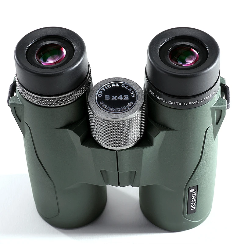 USCAMEL 8x42 бинокль BAK4 для кемпинга военный HD мощный телескоп с широким углом Профессиональный для охоты и спорта на открытом воздухе