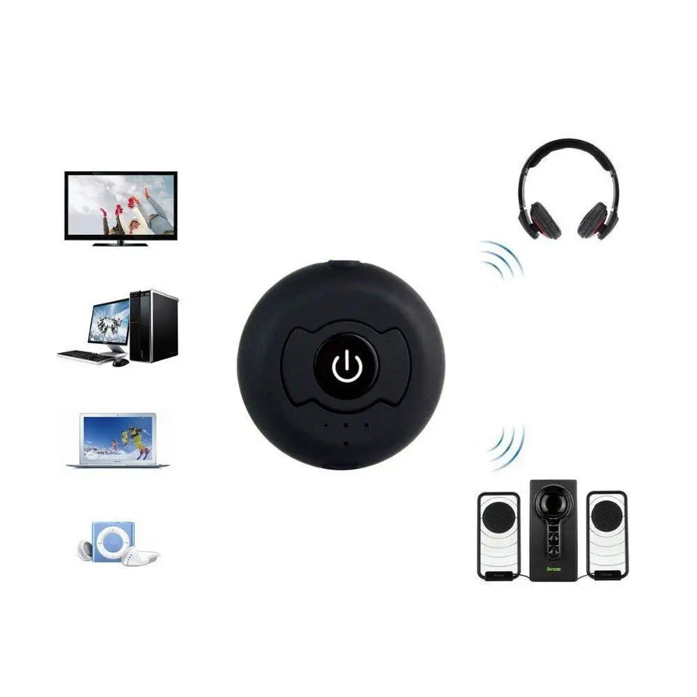 Multipoint Connection Portable Bluetooth 5 0 RCA Aux 3 5mm Stereo Audio TV Transmitter Wireless Music Adapter For Two Headphones