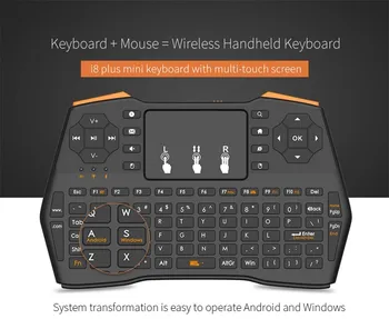 

I8plus Mini Keyboard for Android TV keyboard i8 plus backlit colorful 2.4G Mini Wireless Fly Air Mouse