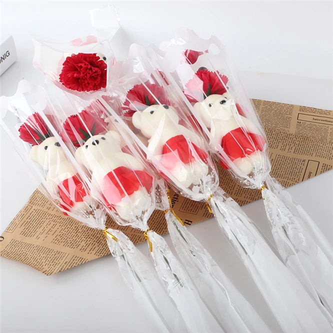 

100pcs Soap Rose Flower Bouquet Scent Romantic Wedding Valentine's Day Gift Wedding Banquet Christmas New Year Home Decoration