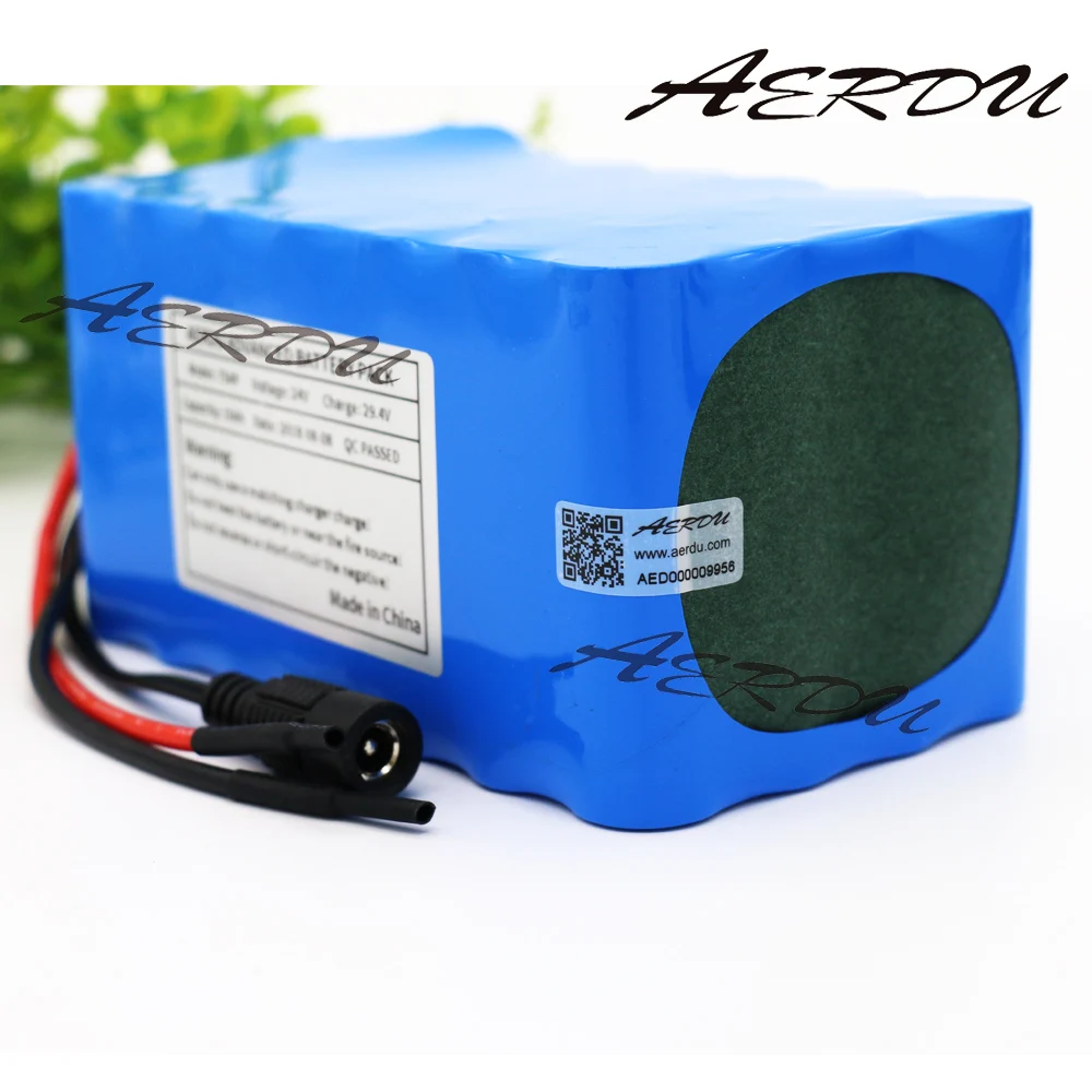 Литий ионный аккумулятор AERDU 7S4P 24 В 10 ач с 20A BMS 29 4 в для электрических одноколесных