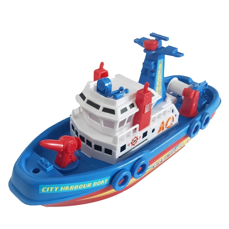 

Simulation Electric Model Fireboat with Music Lights Funny Sprayed Water Electric Boat Model Toys for Children Bath Toys