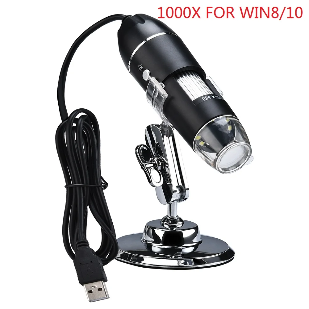1000X for win8or10 7 1080 P wifi цифровой 1000x микроскоп Лупа камера для Android ios iPhone iPad - Цвет: 1000X for win8or10 7