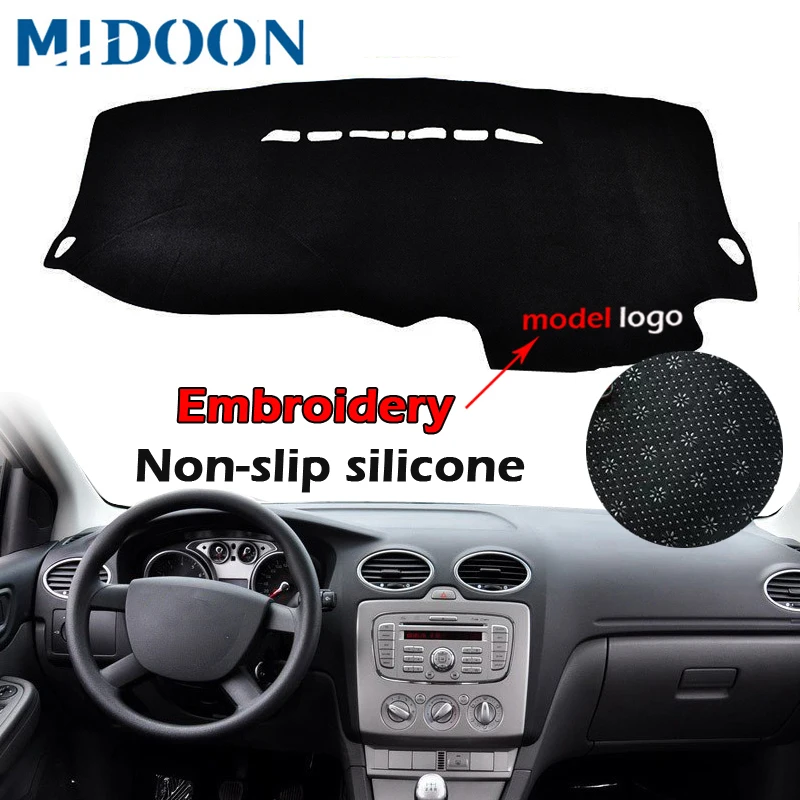MIDOON подходит для Ford Focus 2 MK2 LHD 2005 2007 2008 2009 2010 2011 крышка приборной панели коврик