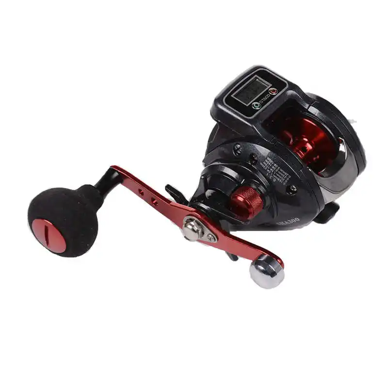 Moulinet Baitcaster Digital Compteur LCD – Moulinet Lancer Ultra-léger 6 Roulements