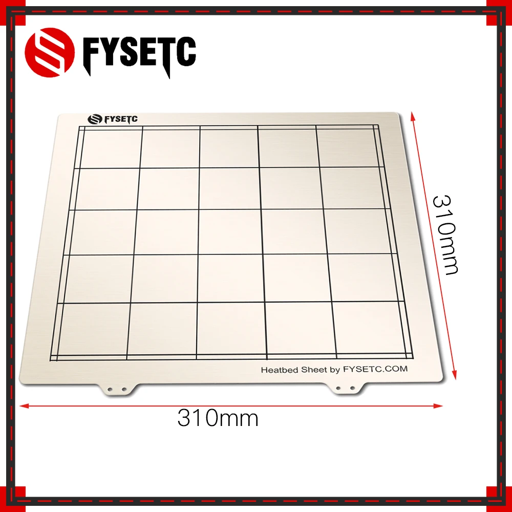 1 шт. 310*310 мм пружинный стальной лист тепловой каркас кровати 3d принтер печать пластина для Creality CR10 CR-10/10 S 3d принтер Часть