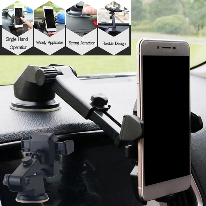 Universal 360 Rotate Car Phone Holder Cradle GPS Navigation Suction Cup Bracket NJ88
