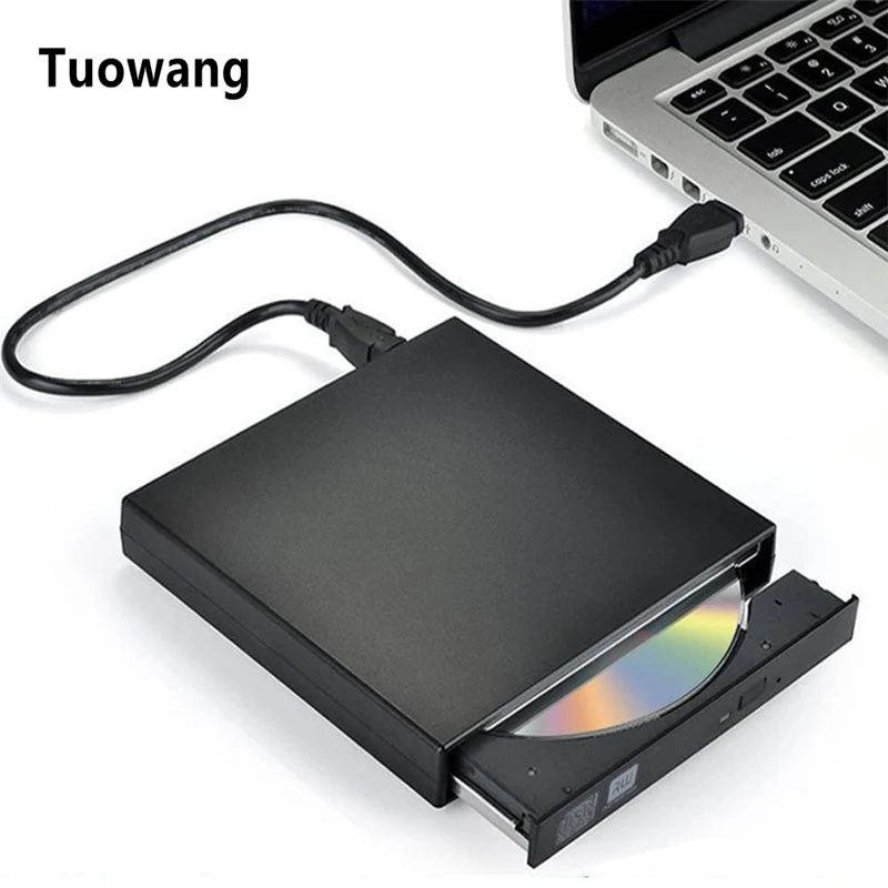 Внешний DVD-привод, USB 2,0, портативный привод CD/Dvd +/-Rw, тонкий Dvd/CD Rom, записывающее устройство, горелка для ноутбука, настольного ПК, Windows 10/8/XP