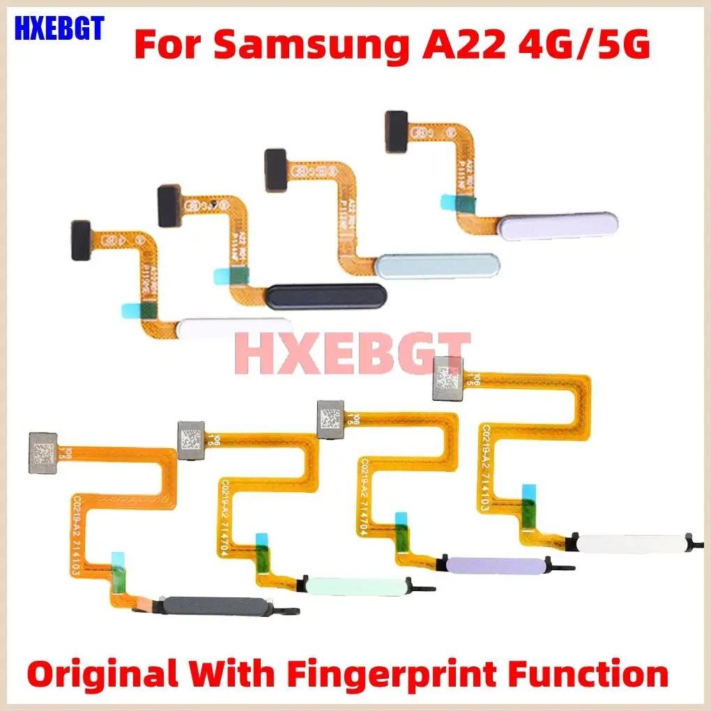 

Original For Samsung Galaxy A22 4G/5G SM-A225 A226 Fingerprint Finger Print Touch ID Sensor Home Button Flex Cable Repair Parts