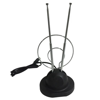 

TV Antenna Universal Receiver Amplified Signal Booster Portable Home Freeview Indoor HDTV UHF VHF Stable HD Digital Aerial
