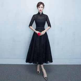 Evening Gown New Style Bride Marriage Dress for Toast Host Banquet Dress Long Bridesmaid Dress Slim Fit Slimming