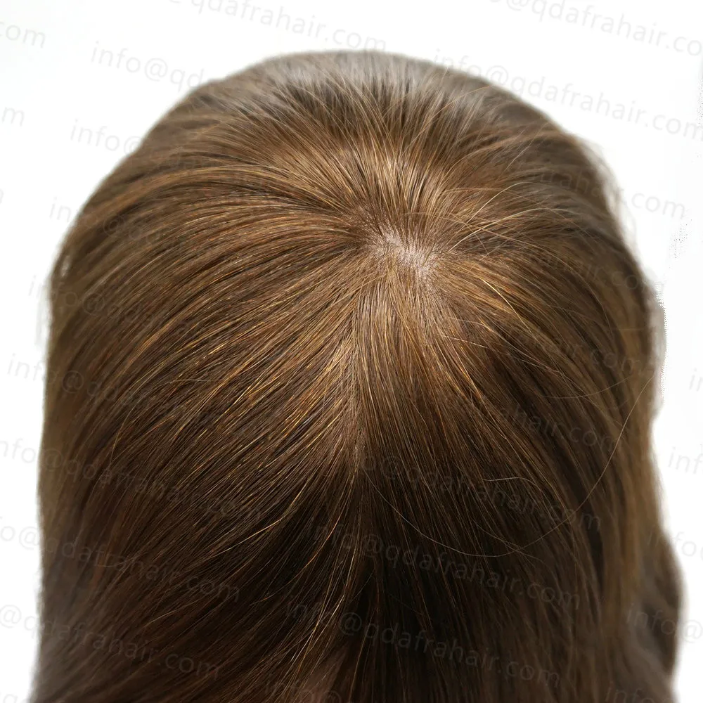 Hstonir Кошерный еврейский парик коричневый блондин прямые европейские волосы remy шелковая основа для волос для еврей JW03