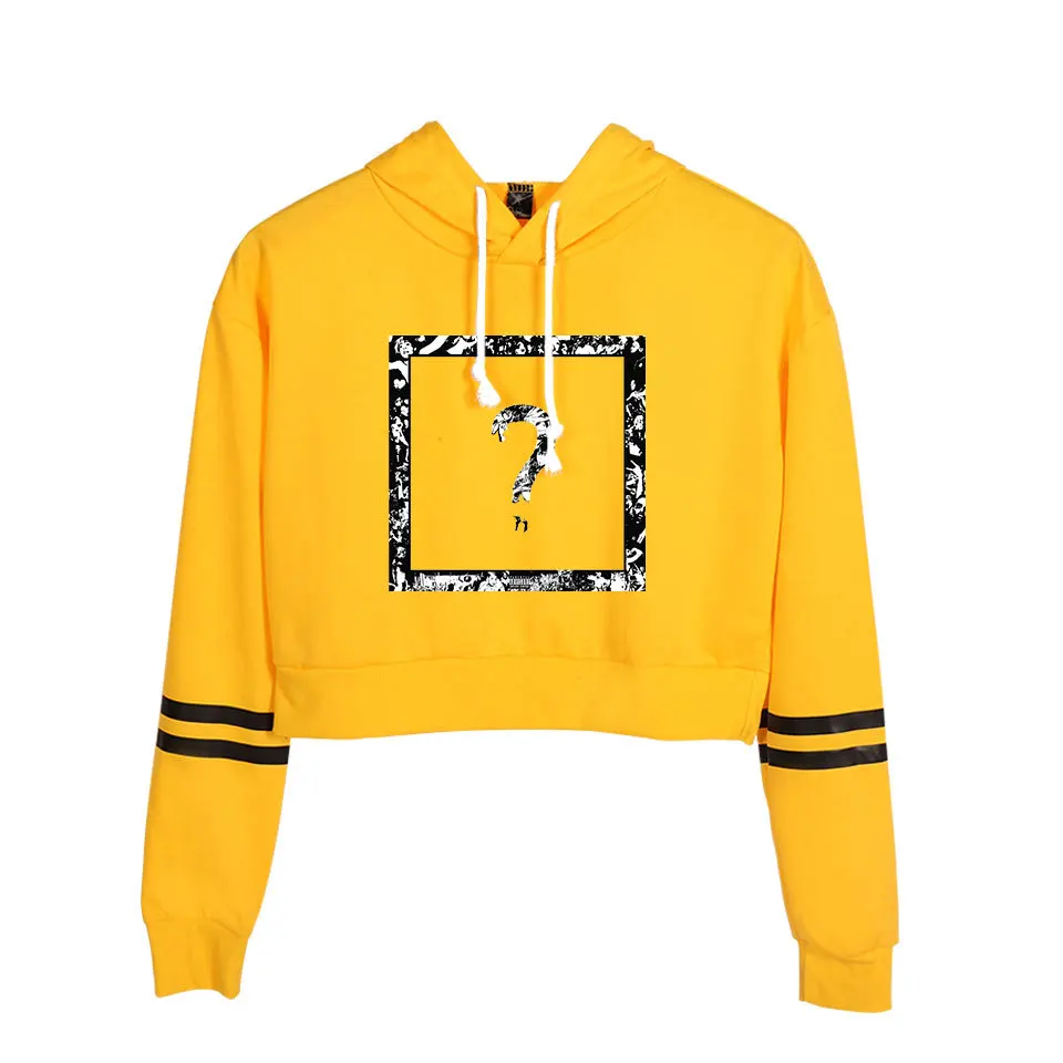 Модный принт sudadera xxtentacion толстовки с капюшоном женские укороченный топ рубашка пуловер Толстовка Revenge Harajuku одежда
