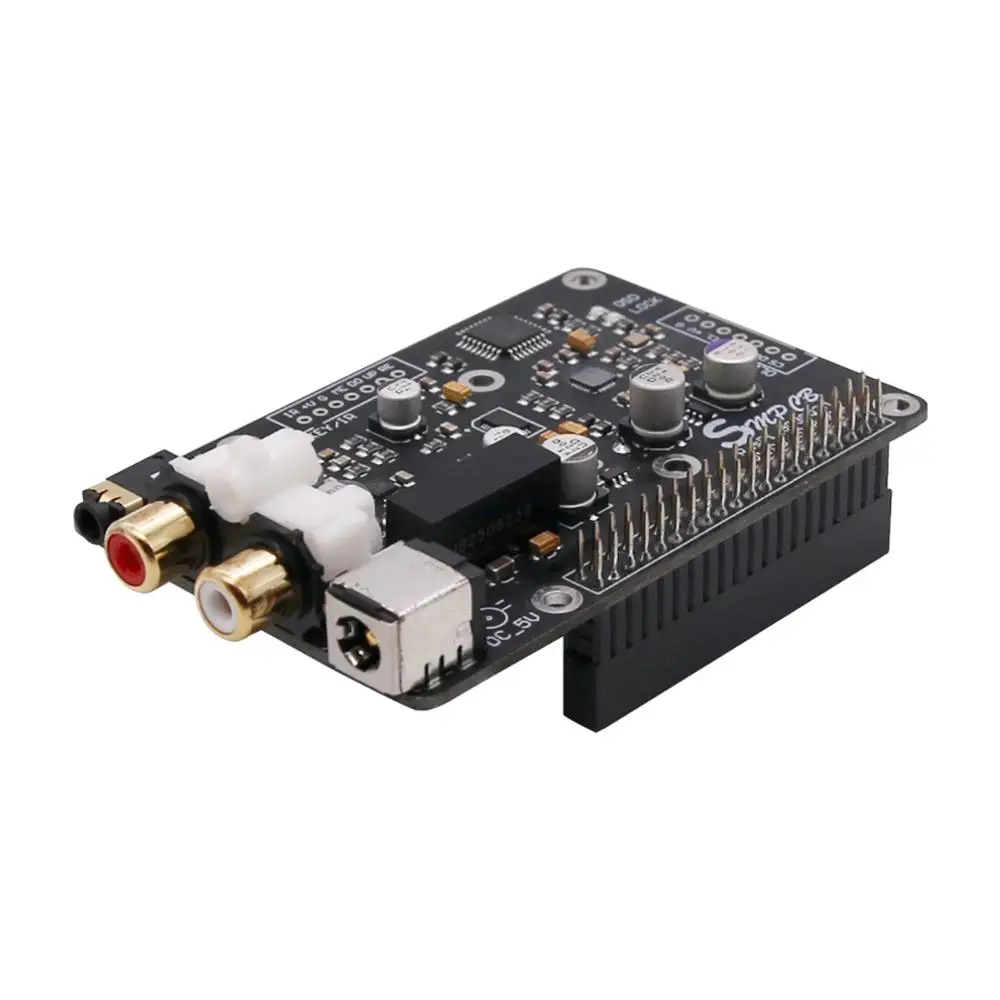 TZT ЦАП Плата цифрового вещания ies 32 бит/384 к DSD 128 для Raspberry Pi 2B 3B 3B+ R9038 декодер