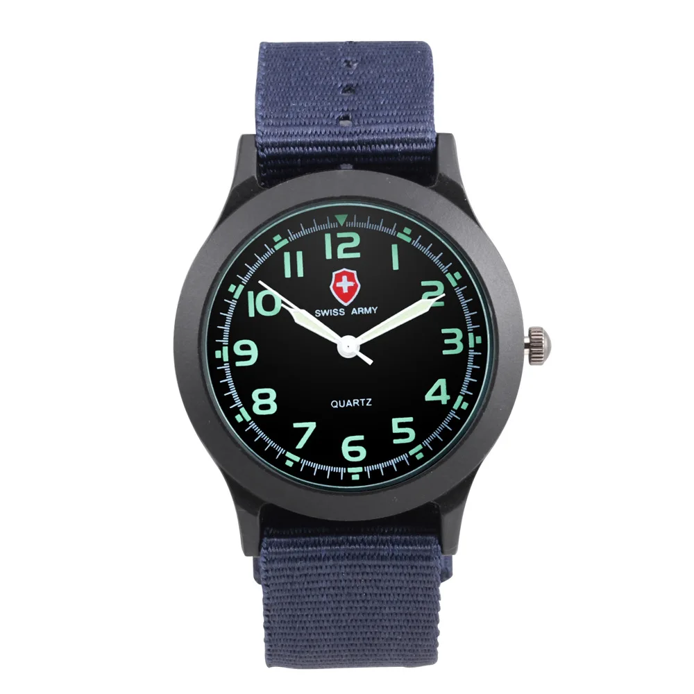 

New Style Fashion Weaving Army Style Watch Cross Small Saber Letter Decoration Sea And Air Military Sports Watch Manufacturers D