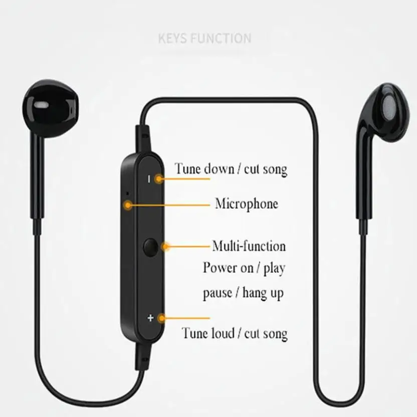 Беспроводные наушники bluetooth 4 1 мини гарнитура с шумоподавлением шейный ободок